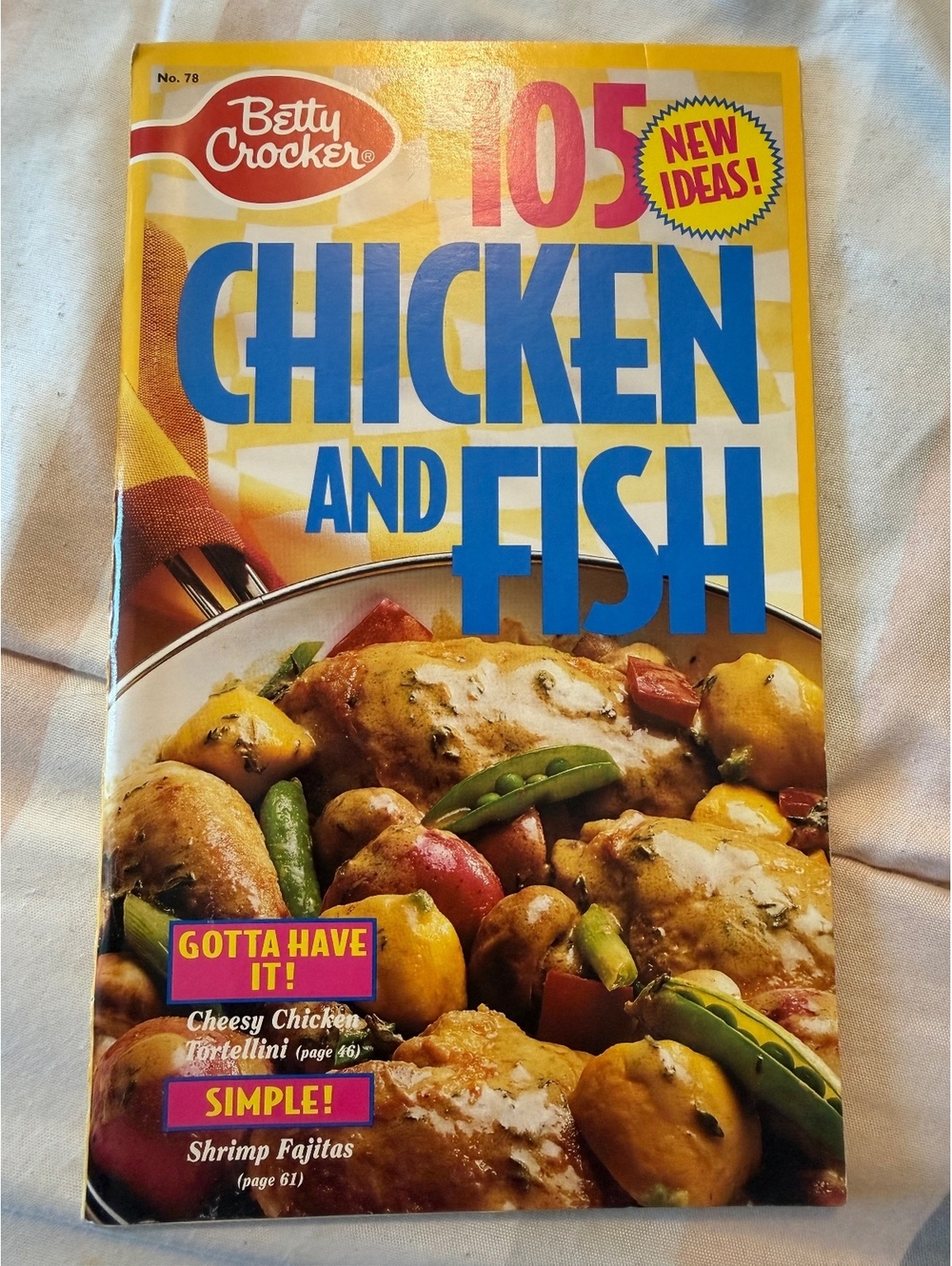 Betty Crocker 105 New Ideas Chicken and Fish Cookbook Magazine No. 78